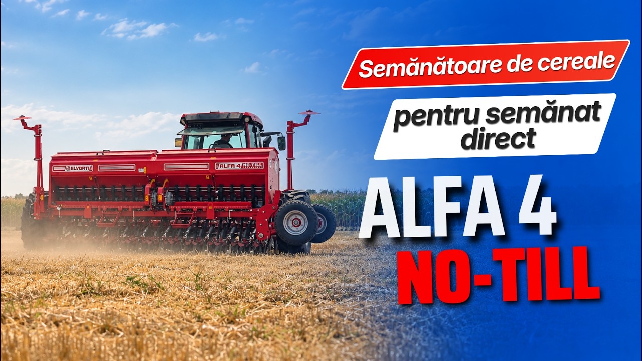 Semănătoare mecanică directă Alfa 4 NoTill pentru însămânțare directă #romania