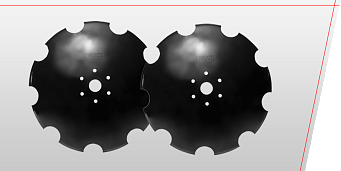 Discurile sunt fabricate din oțeluri europene cu conținut de bor